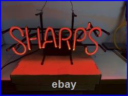 Vintage Sharps Beer Neon Sign