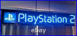 Vintage Sony Playstation 2 Neon Advertising promotional Display Sign