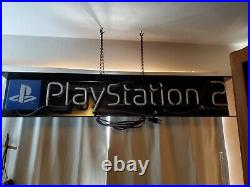 Vintage Sony Playstation 2 Neon Advertising promotional Display Sign