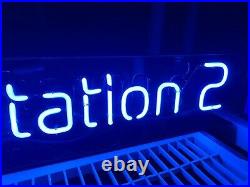 Vintage Sony Playstation 2 Ps2 Neon Advertising promotional Display Sign DEALER