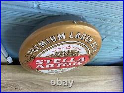 Vintage Stella Artois Beer Neon Sign Bar Pub Store Man Cave Light Logo Garage