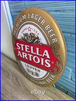 Vintage Stella Artois Beer Neon Sign Bar Pub Store Man Cave Light Logo Garage
