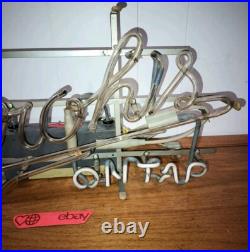 Vintage Stroh's Beer Neon Hanging Bar Light Sign 23 Mt Vernon W Franceformer