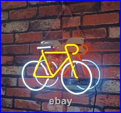 Vintage Style Bicycle 20 Neon Sign Light Handcraft Store Kid's Room Hanging