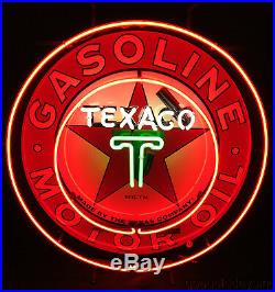 Vintage Style Texaco Neon Sign Light 26 with Metal Tin Backing