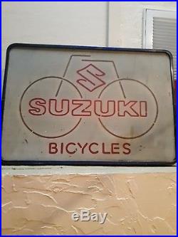 Vintage Suzuki BMX Bicycles Neon Sign one of a kind Super Rare