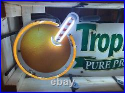 Vintage Tropicana Pure Premium Orange Juice Neon Sign