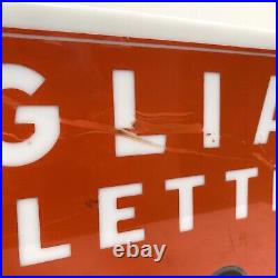 Vintage VEGLIA BORLETTI neon sign light