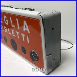 Vintage VEGLIA BORLETTI neon sign light