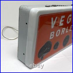 Vintage VEGLIA BORLETTI neon sign light
