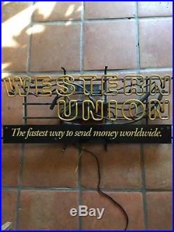 Vintage Western Union Neon Sign