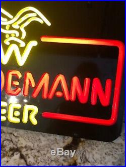 Vintage Wiedemann Beer Neon Sign Light Bar Pub Decor Man Cave Advertisement 22