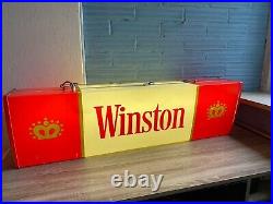 Vintage Winston Neon Light Sign Cigarette Store Advertising Display Shop ManCave