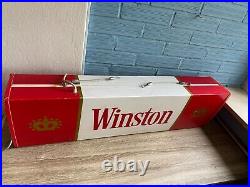 Vintage Winston Neon Light Sign Cigarette Store Advertising Display Shop ManCave