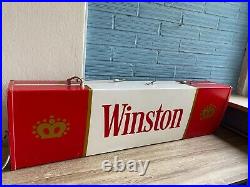 Vintage Winston Neon Light Sign Cigarette Store Advertising Display Shop ManCave