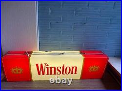 Vintage Winston Neon Light Sign Cigarette Store Advertising Display Shop ManCave