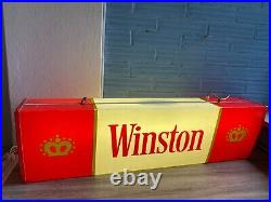 Vintage Winston Neon Light Sign Cigarette Store Advertising Display Shop ManCave