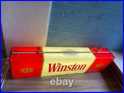 Vintage Winston Neon Light Sign Cigarette Store Advertising Display Shop ManCave
