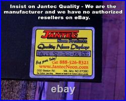 Vintage With Border Neon Sign Jantec 32 x 13 Old Antique Classic Arcade