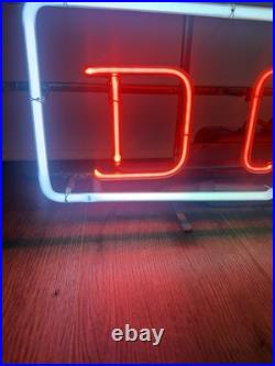 Vintage Working Gas Tube Neon Sign DON Custom universal electric sign co Red