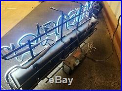 Vintage Wrangler American Hero Jeans Advertising Neon Store Display Sign Vintage Wrangler American Hero Jeans Advertising Neon Store Display Sign