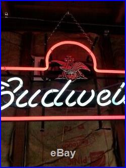Vintage and rare Budweiser Neon Sign. Rare. Amazing condition