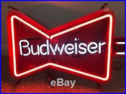 Vintage budweiser Guitar neon sign Light Collectible Bar Beer Advertise