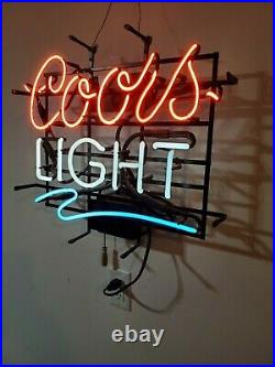 Vintage coors light neon sign 18X21