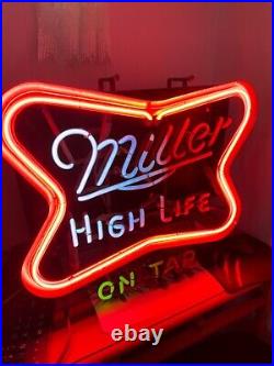 Vintage miller beer high life on tap neon sign Tri-colour mint condition