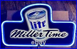 Vintage miller lite neon beer sign Miller Time Vintage miller lite neon beer sign Miller Time