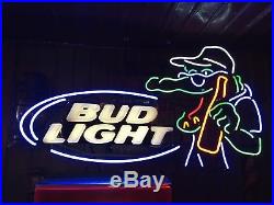 Vintage original from a bar Large Bud Light Florida Gators Beer neon sign