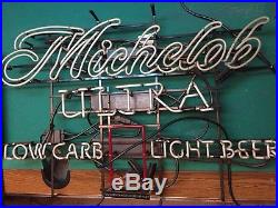 Vintage original from a bar Large Michelob Ultra Beer neon sign