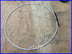 Vintage round lime green neon tube for old vintage sign or clock ring 23 inches