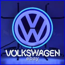 Volkswagen Vintage Logo Neon Sign 17 Inches