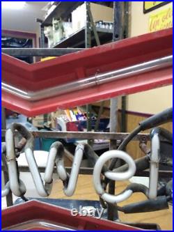 Vtg Budweiser Bow Tie Neon Bar Window Light Anheuser Busch Tavern Old School Vtg Budweiser Bow Tie Neon Bar Window Light Anheuser Busch Tavern Old School