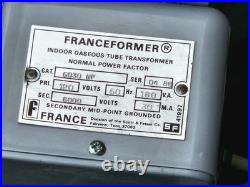 Vtg Franceformer 6030 WF Indoor Neon Sign Tube Power Supply 6000V Transformer
