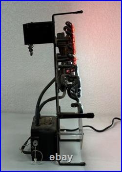 Vtg Labatt Blue Beer 0.5% Alcohol Real Glass Neon Light Tavern Bar Store Sign