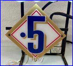 Vtg Labatt Blue Beer 0.5% Alcohol Real Glass Neon Light Tavern Bar Store Sign
