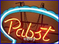 Vtg Property of PABST BREWING BLUE RIBBON BEER NEON Light SIGN Milwaukee, WI