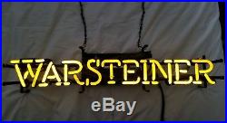 Warsteiner Beer Sign Golden Neon from Germany vintage rare perfect for man cave