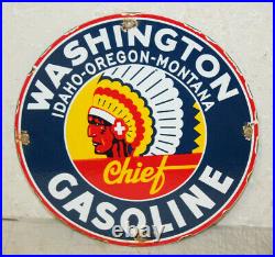 Washington Gas Oil Vintage Style Porcelain Signs Gas Pump Plate Man Cave Station