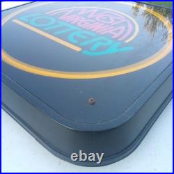 West Virginia Lottery Neon Sign Fully Working! RARE VINTAGE