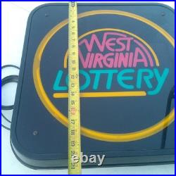 West Virginia Lottery Neon Sign Fully Working! RARE VINTAGE