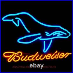 Whale Beer Vintage Style 20x16 Neon Sign Light Lamp Bar Garage Decor Man Cave