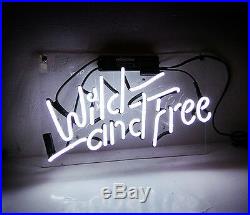 Wild And Free Boutique Porcelain Custom Vintage Beer Store Gift Neon Sign