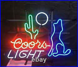 Wolf Coos Light Decor Artwork Shop Neon Sign Vintage Bar Light