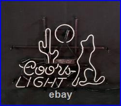 Wolf Coos Light Decor Artwork Shop Neon Sign Vintage Bar Light