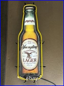 Yuengling Lager Neon Beer Sign 28 Bottle Bar Light Vintage Style Man Cave Decor